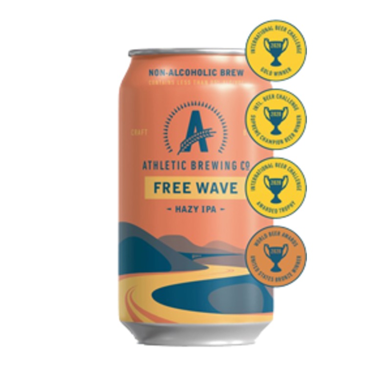 Athletic Brewing Free Wave Hazy IPA 24 – 12oz Cans, 6 Pack