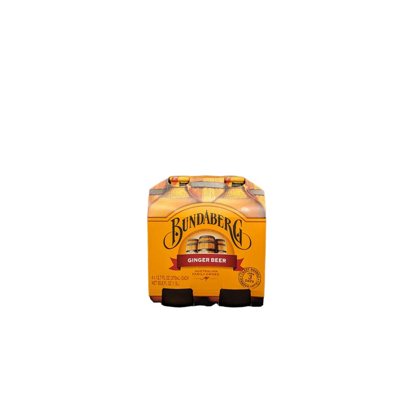 Bundaberg Ginger Beer 4 Pack Bottles