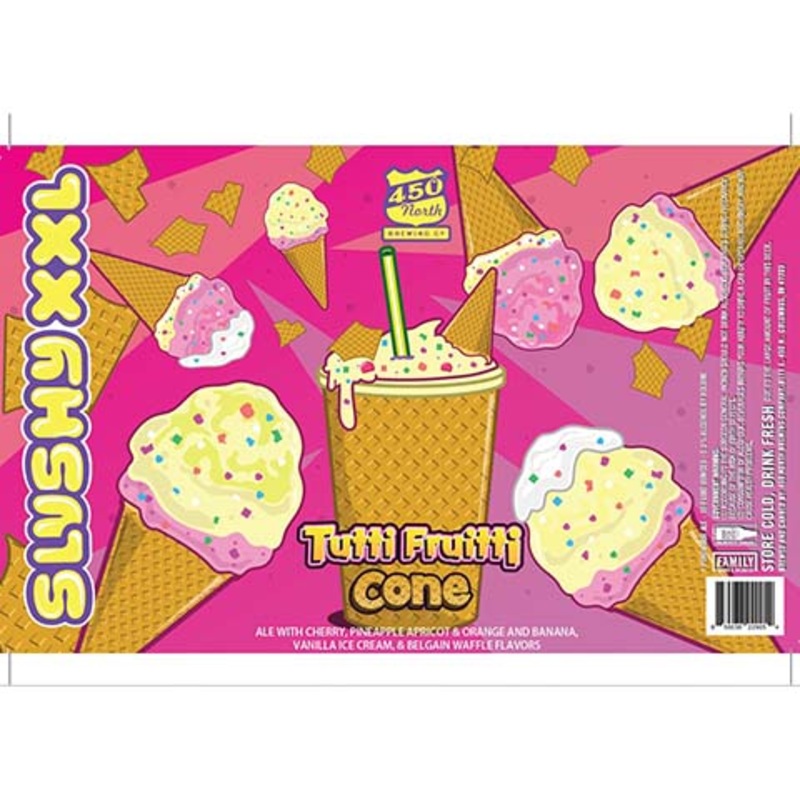 450 North SLUSHY XXL Tutti Fruitti Cone Sour 16OZ SINGLE CAN