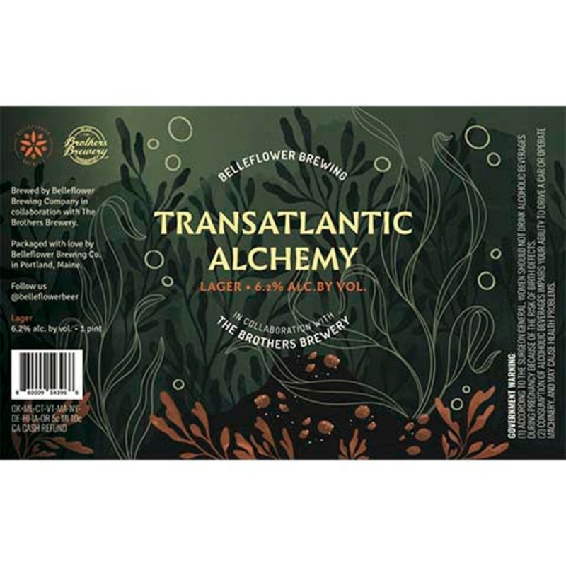 Belleflower Transatlantic Alchemy Lager 16OZ SINGLE CAN