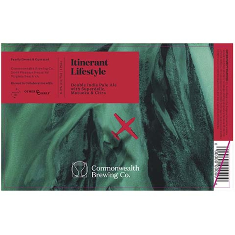 Commonwealth Itinerant Lifestyle DIPA 16OZ SINGLE CAN