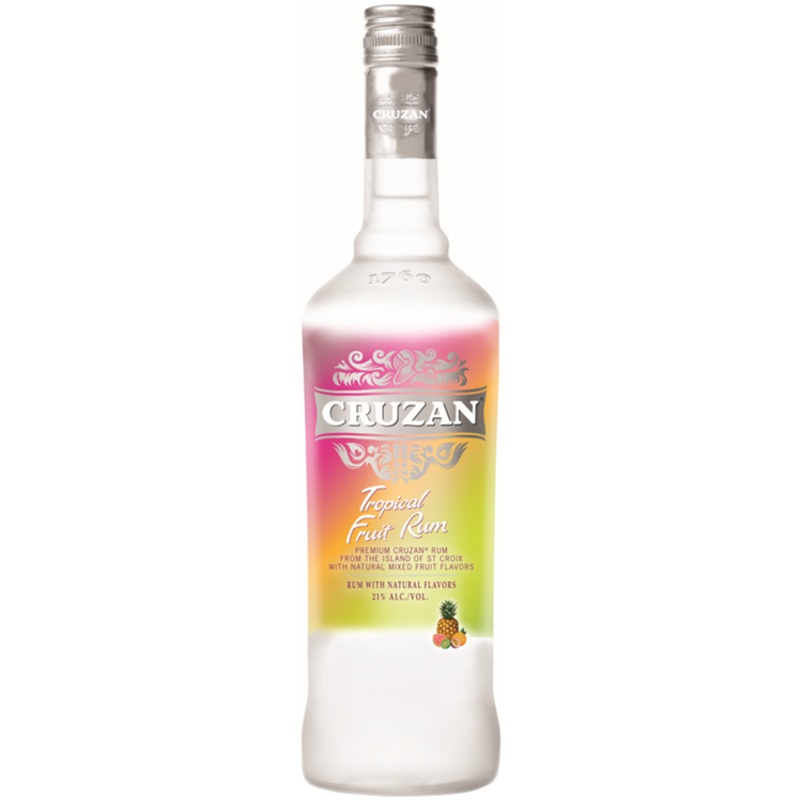 CRUZAN TROPICAL FRUIT FLAVORED RUM 42 750ML 750ML