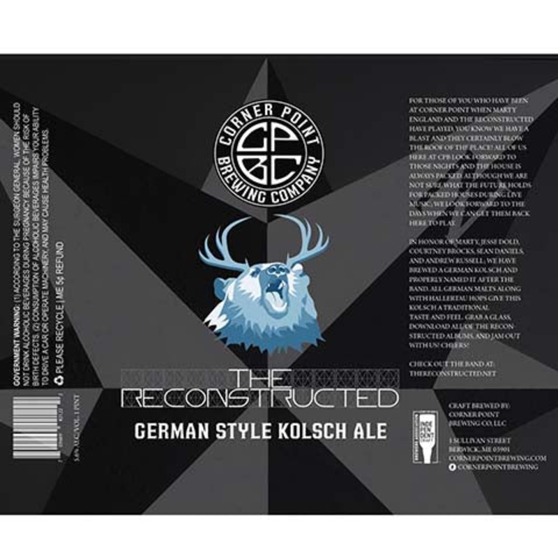 Corner Point The Reconstructed German Kolsch Ale 16OZ SINGLE CAN