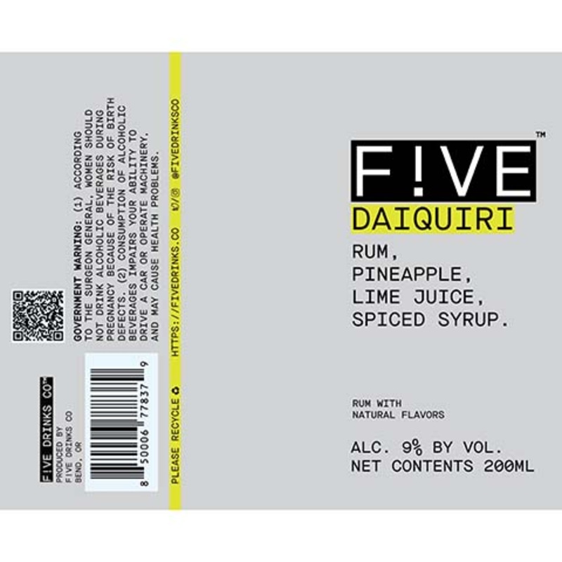 F!ve Drinks Daiquiri 200ML CAN