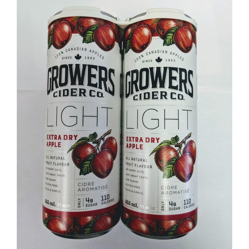 GROWERS LIGHT EXTRA DRY APPLE