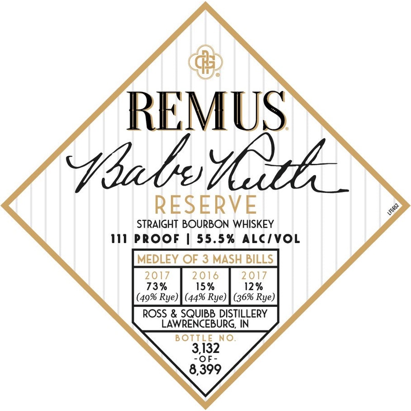 Remus Babe Ruth Reserve Straight Bourbon Whiskey
