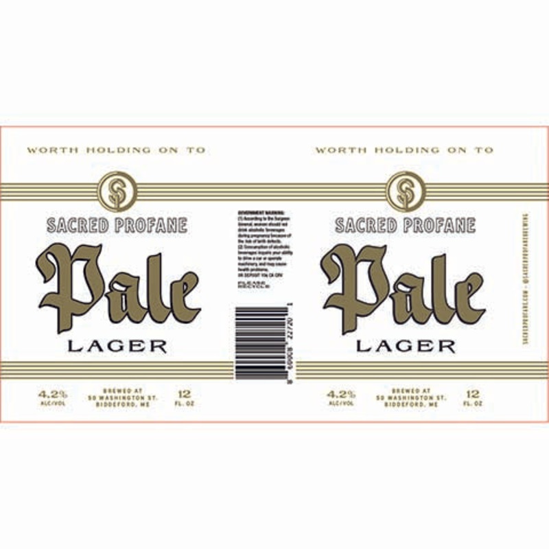 Sacred Profane Pale Lager 16OZ SINGLE CAN