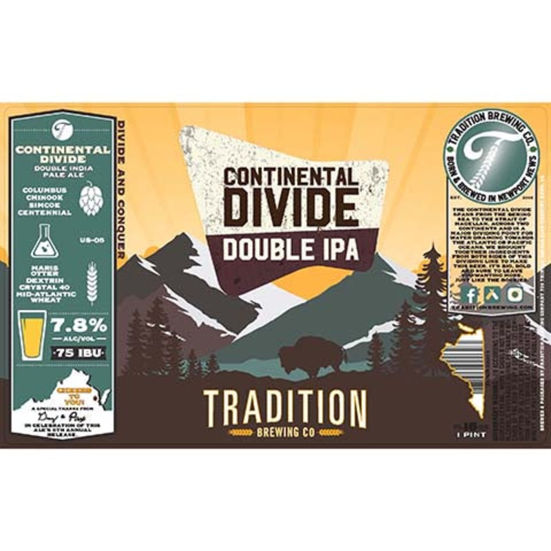 Tradition Continental Divide DIPA 16OZ SINGLE CAN