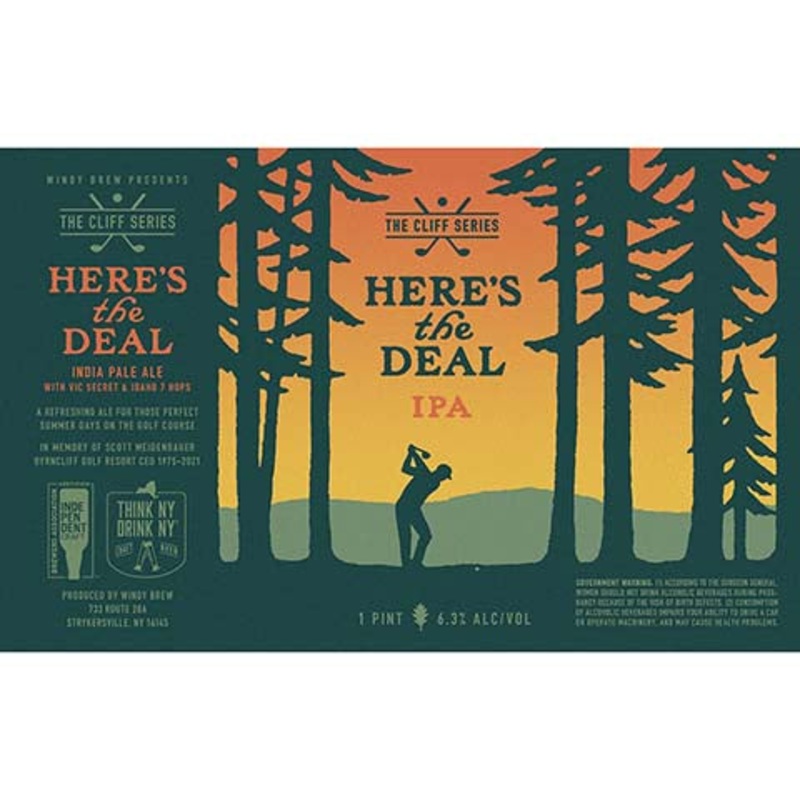 Windy Here’s the Deal IPA 16OZ SINGLE CAN