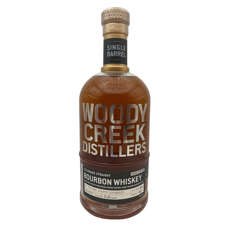 Woody Creek Distillers Single Barrel Colorado Straight Bourbon Whiskey 750ML BTL