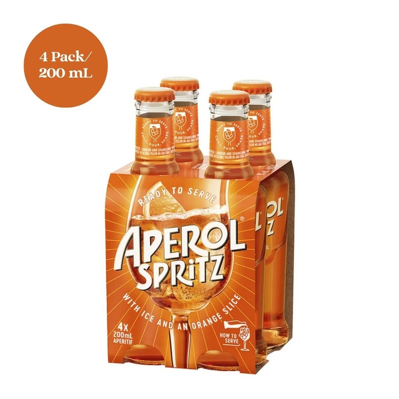 Aperol Spritz Ready to Drink 4pk 200mL Bottles