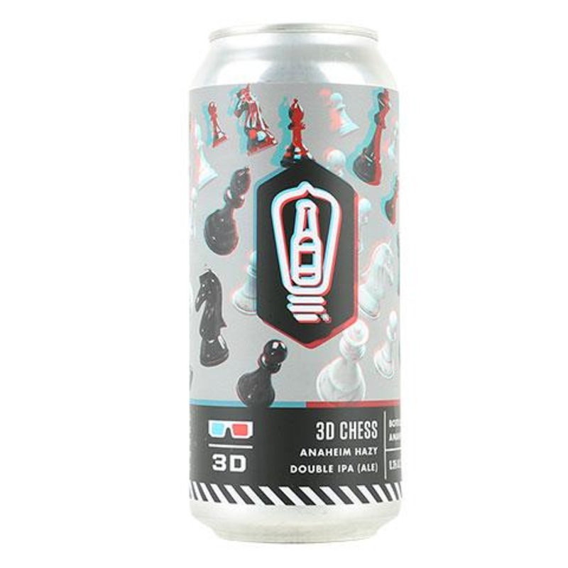 Bottle Logic 3D Chess Hazy IPA 16OZ SINGLE CAN