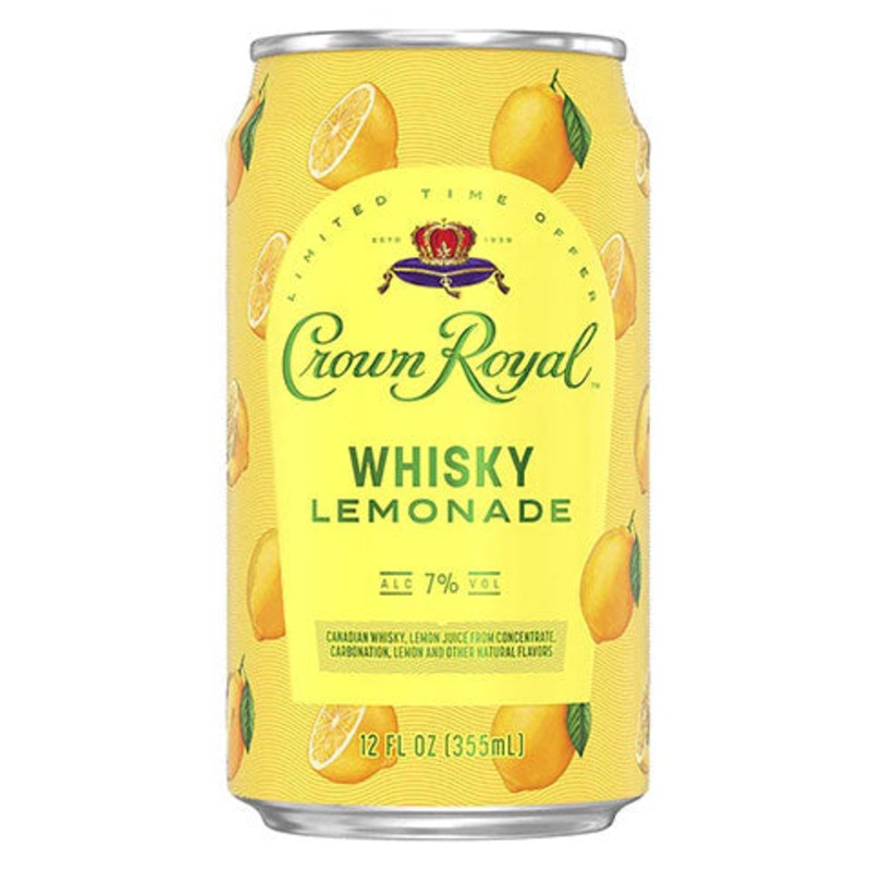Crown Royal Whisky Lemonade Cocktail 4-Pack 4PK 12OZ CAN