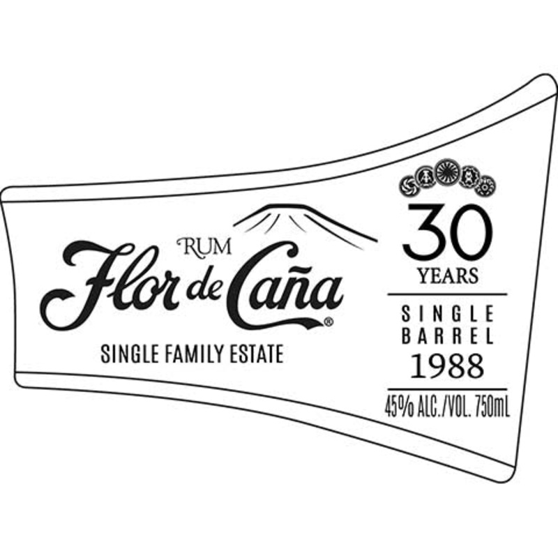 Flor de Cana 30 Years Old Rum 750ML BTL