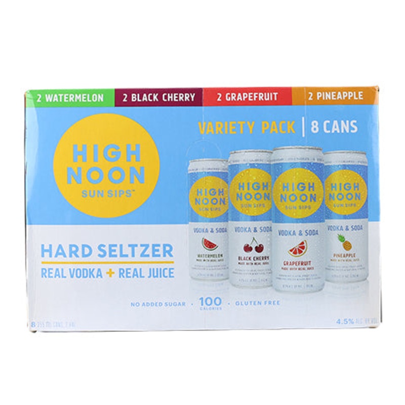 High Noon Sun Sips Variety Hard Seltzer 8-Pack 8PK 12OZ CAN