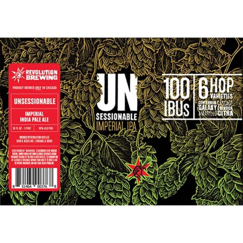 Revolution Unsessionable Imperial IPA 16OZ SINGLE CAN