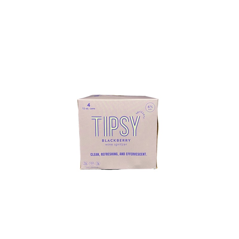 Tipsy Blackberry Wine Spritzer 4 Pack Cans