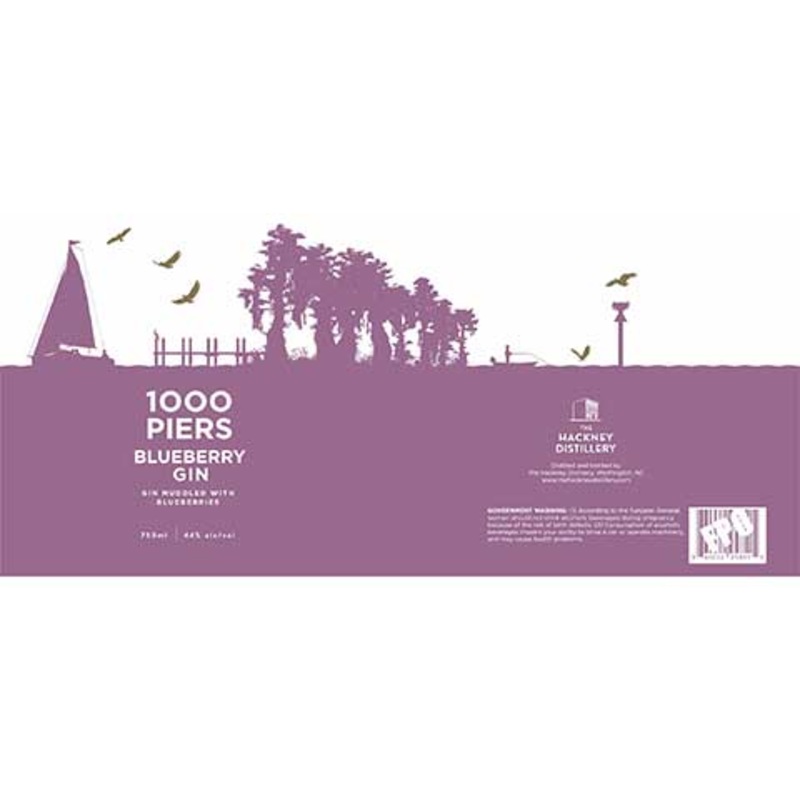 1000 Piers Blueberry Gin 750ML BTL