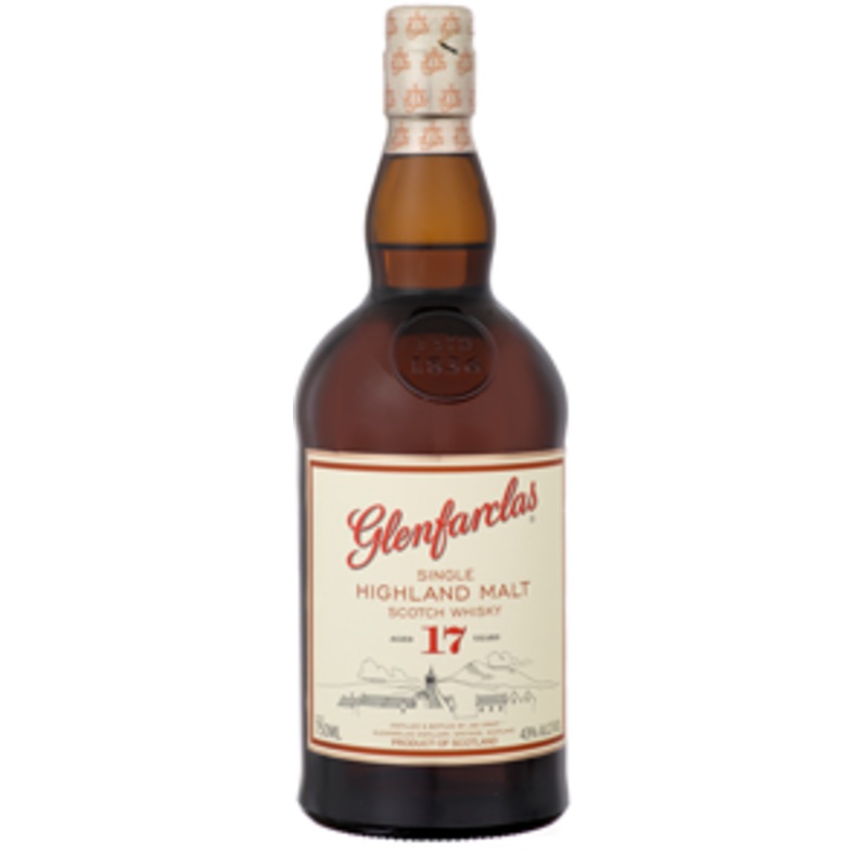 Glenfarclas 17 Years Aged Highland Single Malt Scotch Whisky 750ml Bottle
