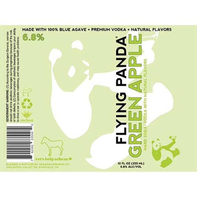 Hexagon Flying Panda Green Panda 12OZ SINGLE BTL