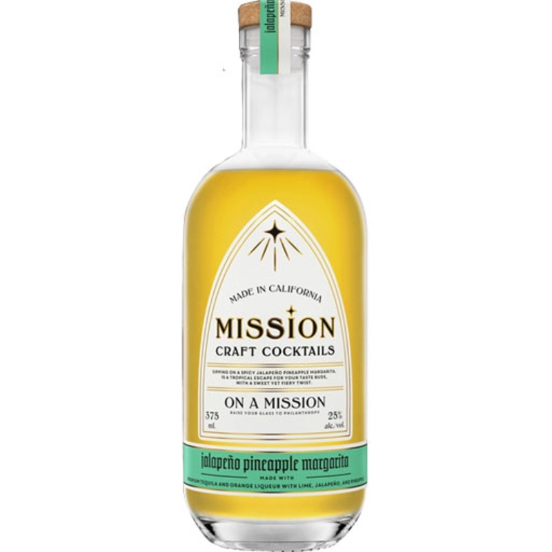 Mission Craft Cocktails Jalapeno Pineapple Margarita 375ml