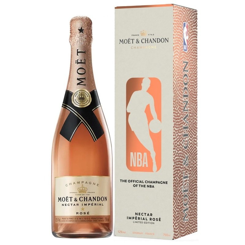 Moet & Chandon Nectar Imperial Rose Champagne NBA Gift Box 750ML BTL