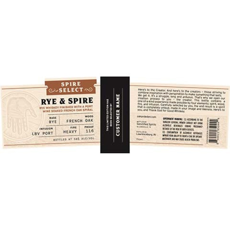 Rye & Spire| Spire Select LBV Port French Oak 750ML BTL