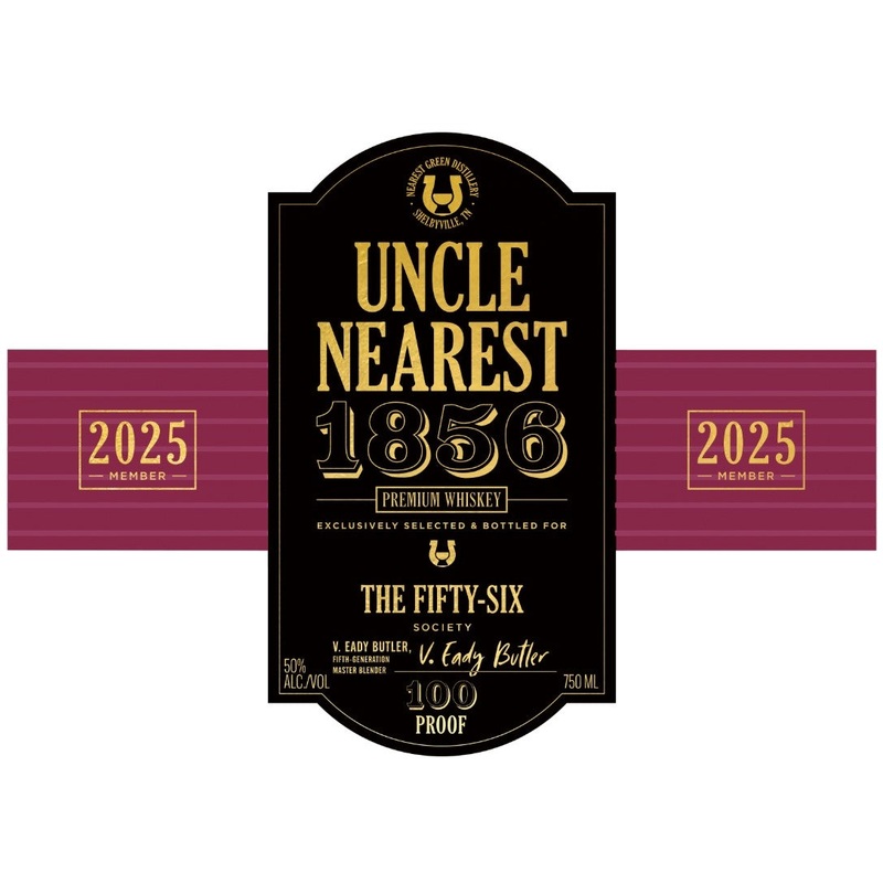 Uncle Nearest 1856 Premium Whiskey The Fifty-Six Society 2025 Edition