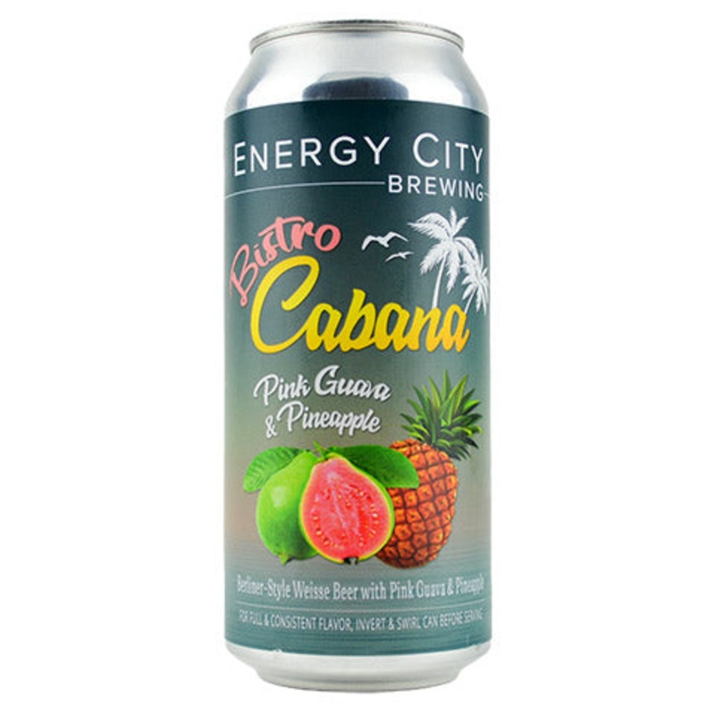 Energy City Bistro Cabana Pink Guava & Pineapple Sour 16OZ SINGLE CAN