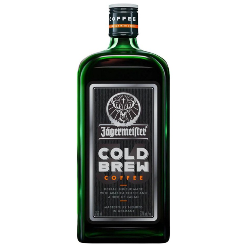 JAGERMEISTER COLD BREW COFFEE HERBAL LIQUEUR 66 750ML 750ML