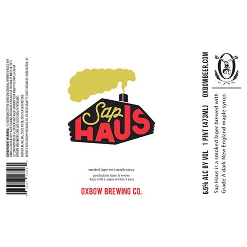 Oxbow Sap Haus Lager 16OZ SINGLE CAN